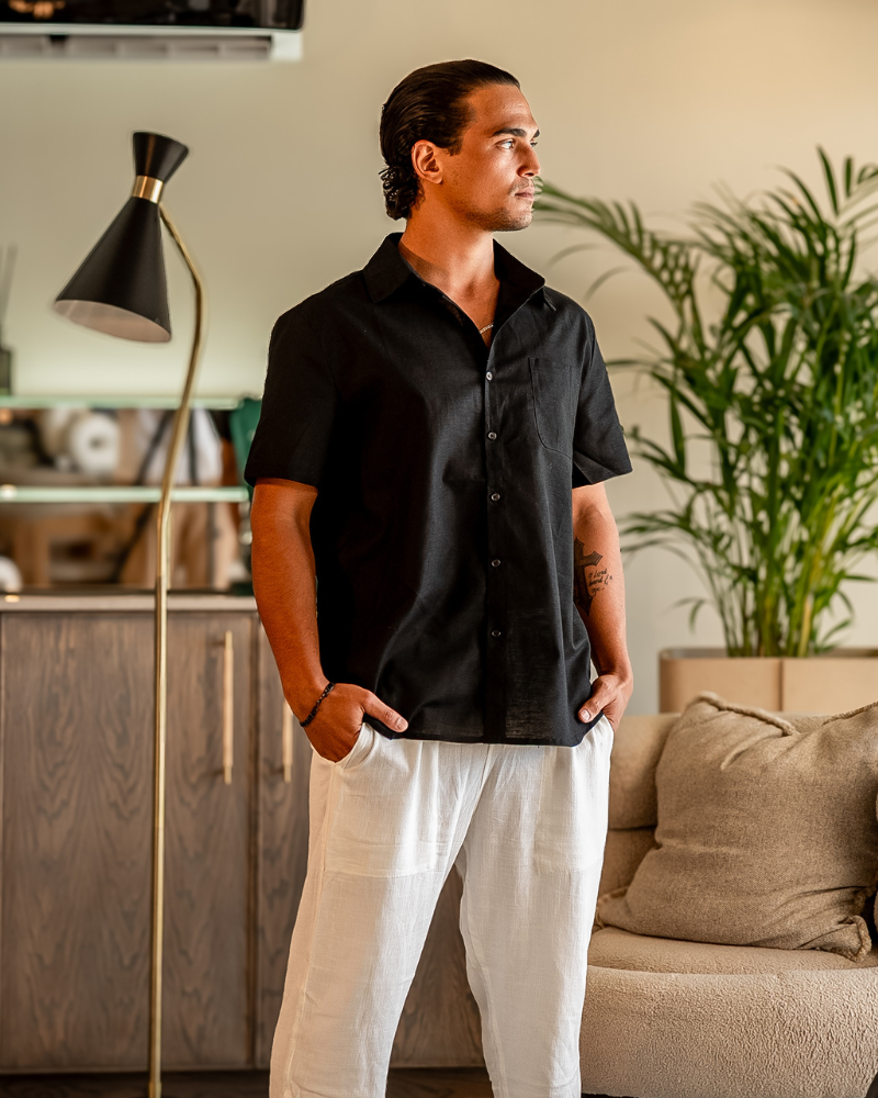 Chemise en lin haut de gamme