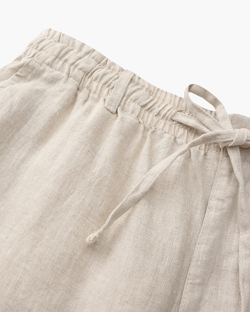 Ensemble en lin Old Money (chemise &amp; court)