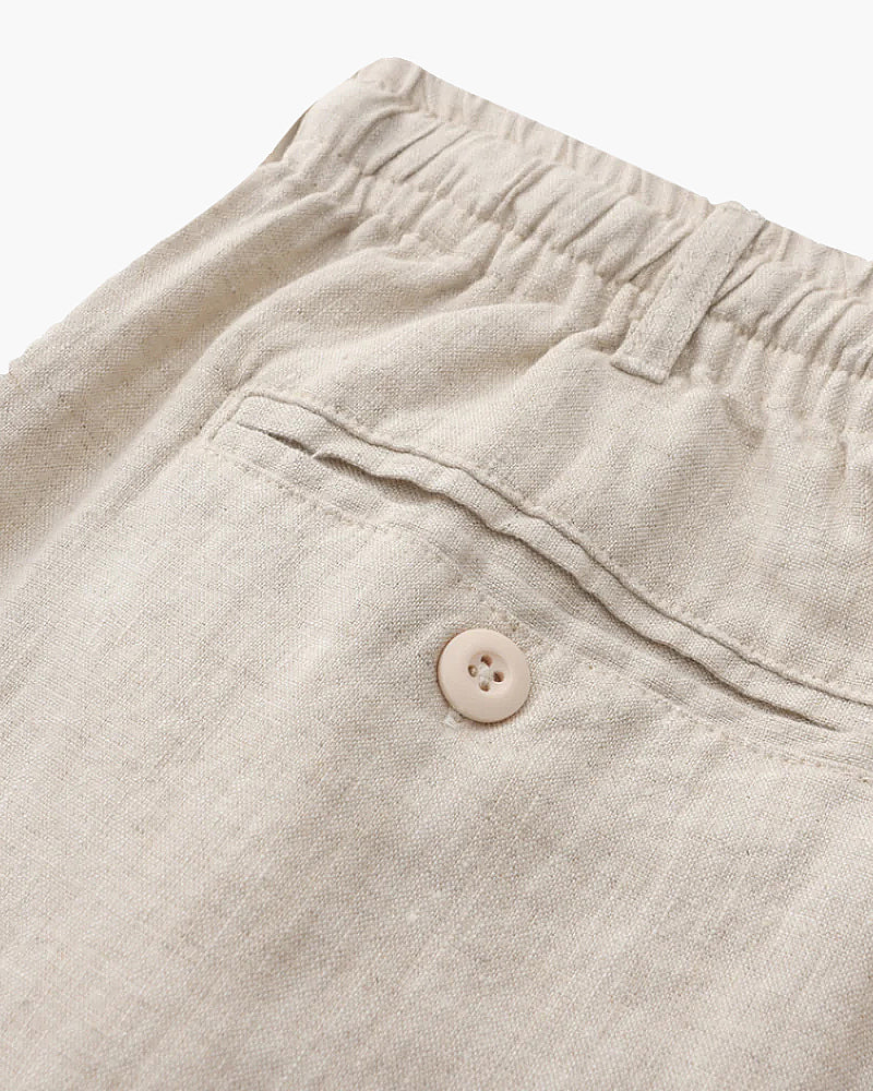 Short en lin haut de gamme